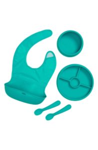 Silicone Bib, Bowl, Plate and Spoons Set