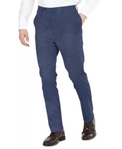 Men's Blue Tic Modern-fit Performance Stretch Pants