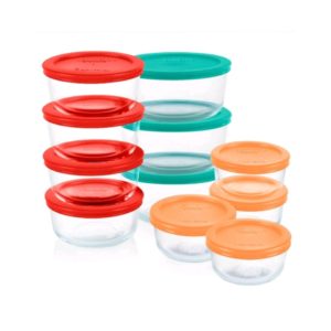 22pc Glass Food Storage Container Set