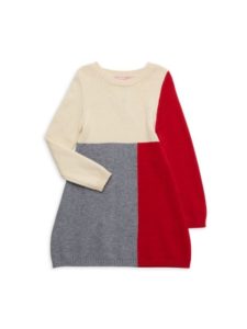 Little Girl's Colorblock Sweater Dress