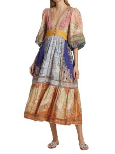 Anneke Linen Midi Dress