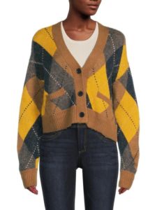 Wool-blend Cropped Cardigan