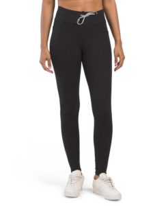 Lux High Rise Side Pocket Leggings with Drawstring