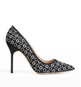 Bb 105mm Circle Embroidered Pumps