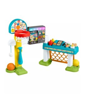 Laugh & Learn Sports Activity Center Toddler Learning Toy, 4-in-1 Game Experience