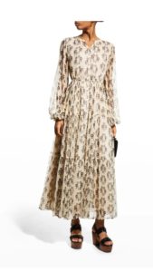 Josefina Button-front Maxi Dress