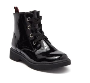 Eden Patent Leather Combat Boot