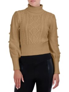 Cable Knit Turtleneck Sweater
