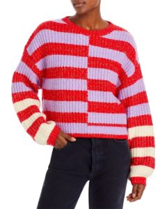 Color Blocked Striped Sweater