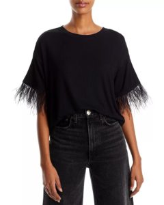 Feather Trim Tee