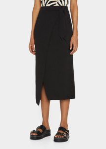 Helia Organic Cotton Midi Wrap Skirt