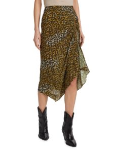 Azaria Silk Midi-skirt