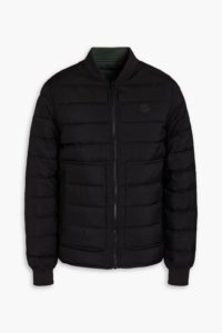 Logo-appliquéd Quilted Shell Down Jacket