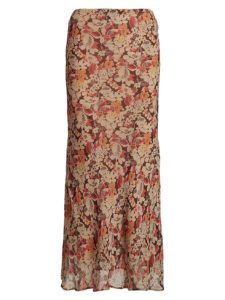 Aja Floral-print Midi-skirt $50 Gift Card with Purchase!