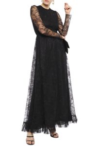 Gathered Lace Gown