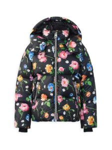Little Girl's & Girl's Jesse Floral Hooded Down Jacket $25 Gift Card with Purchase!