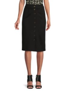 Slim Straight Midi Skirt