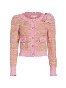 Chantria Cropped Tweed Cardigan