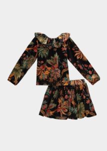 Girl's Floral-print Two-piece Set, Size 2-8