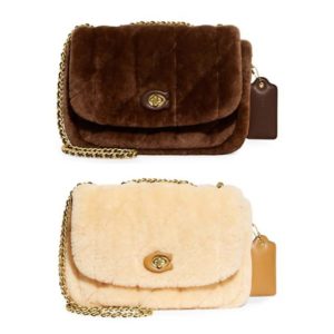 Pillow Madison Quilted Shearling & Leather Shoulder Bag