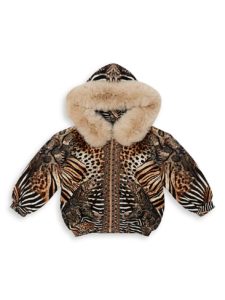 Little Girl's & Girl's Printed Zip Hoodie Sweatshirt