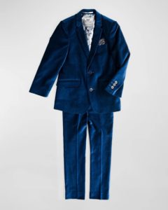 Boy's Velvet 2-piece Mod Suit, Size 2t-16