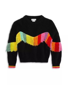 Girls' Sweater with Fringes - Little Kid