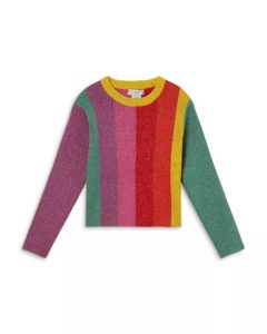 Girls' Striped Metallic Sweater - Little Kid, Big Kid