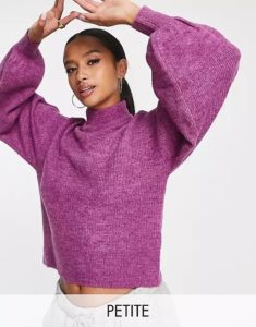 Petite Puff Sleeve Sweater