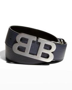 Men's Mirror B-logo Reversible Leather Belt