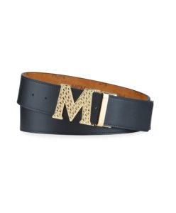 Men's Textured Logo Reversible Belt