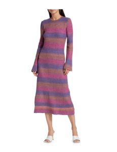 Axon Rib-knit Midi-dress