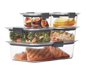 Brilliance Leak-proof Food Storage Containers with Airtight Lids, Set of 5