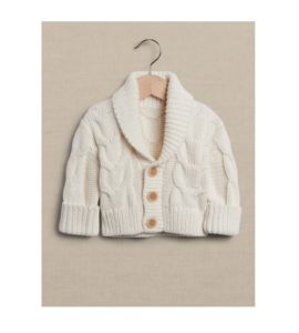 Baby Cable-knit Cardigan Sweater