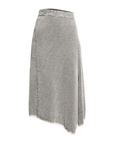 Pixel Asymmetric Knit Midi Skirt