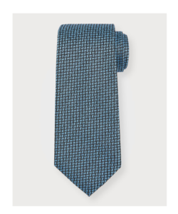 Men's Silk Basketweave Tie