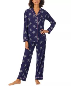 Women's Ultra-soft Printed Notch-collar Pajama Set