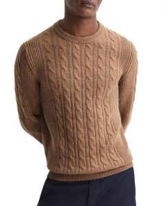 Matthew Crewneck Cable Knit Sweater