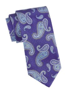 Paisley Print Silk Tie