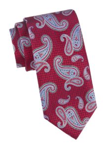 Paisley Print Silk Tie