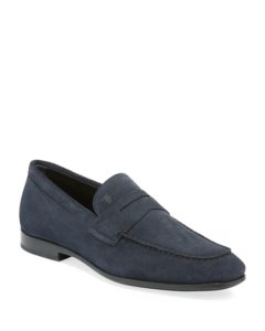 Men's Moccasino Suede Penny Loafers