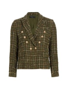 Delilah Tweed Double-breasted Blazer