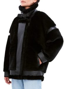 Sean Mixed Leather & Shearling Jacket