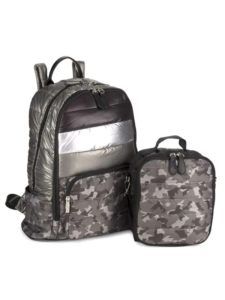 Boy's Puffer Camouflage 2-piece Backpack & Lunch Box Set