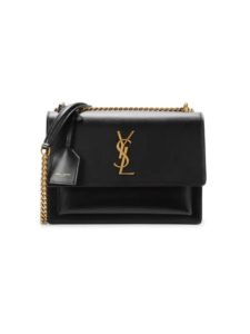 Logo Leather Shoulder Bag