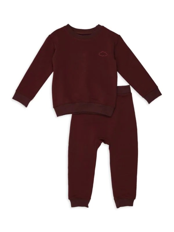 Sale on Pouf Baby Girl's & Little Girl's 2piece Mini Cloud Sweatsuit Set