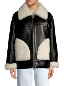 Catalina Faux Leather & Shearling Jacket
