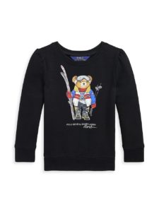Little Girl's & Girl's Magic Fleece Bear Graphic Shirt