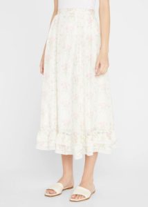 Navya Floral Lace Midi Skirt
