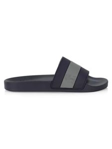 Two-tone Rubber Pool Slide Sandals